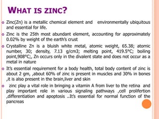 zinc toxicity  PPT
