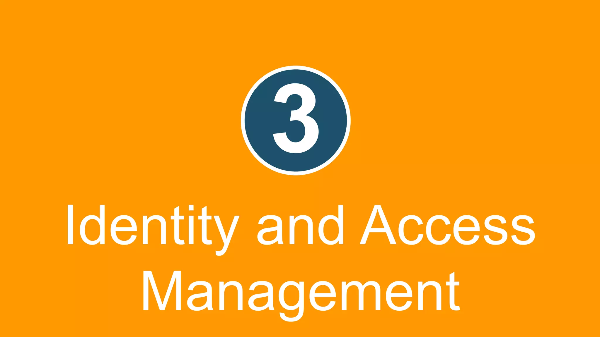 © 2019, Amazon Web Services, Inc. or its Affiliates. All rights reserved.
3
Identity and Access
Management
 