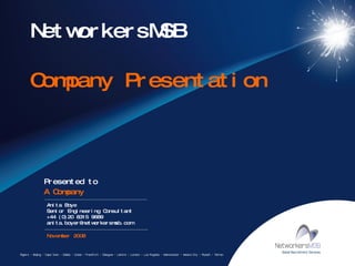 NetworkersMSB  Company Presentation 