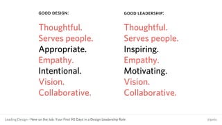 New on the Job: Your First 90 Days in a Design Leadership Role