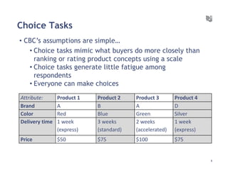 New Techniques for Conjoint Analysis | PDF