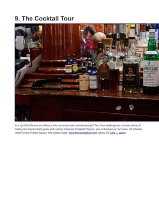 8. Angelo Brocato Ice Cream and
Confectionery
A New Orleans tradition since way back in 1905. Super-good gelato, lemon ice, spumoni, cannoli, biscotti, Italian
cookies, coffee. Take the Canal St. streetcar to City Park/Museum and get off at
Bienville. www.angelobrocatoicecream.com (photo by Infrogmation of New Orleans)
 