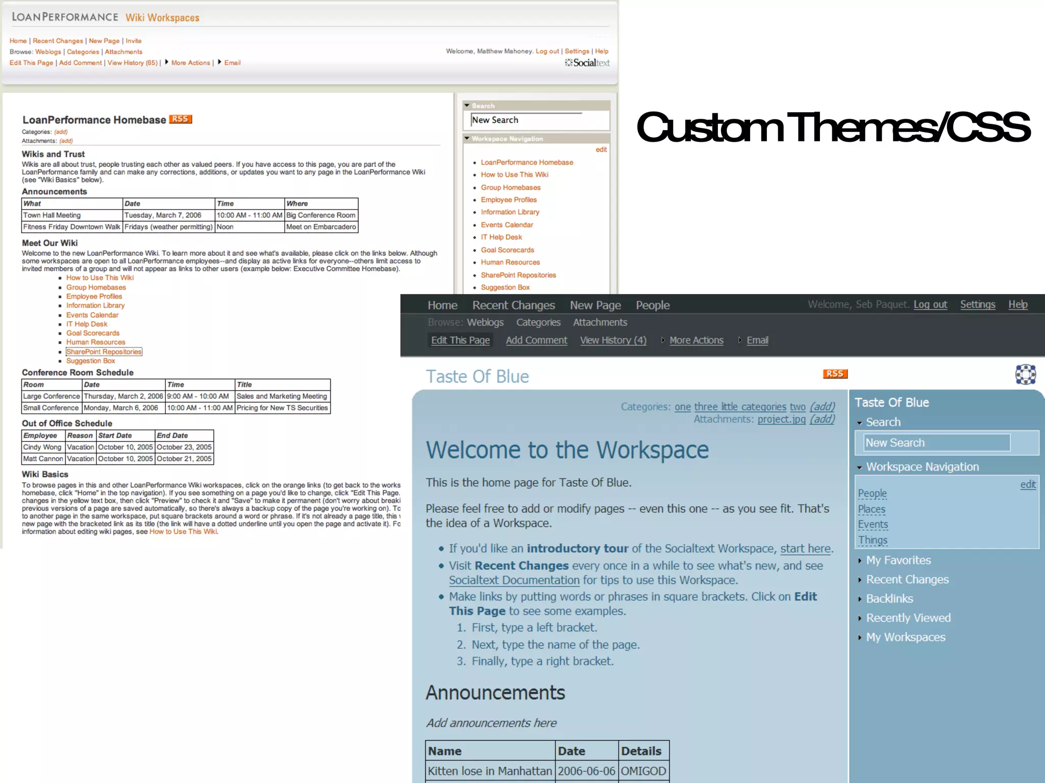 Custom Themes/CSS 