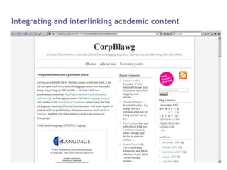Integrating and interlinking academic content 