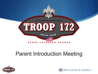 Parent Introduction Meeting 