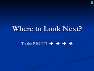 Where to Look Next? To the RIGHT!            