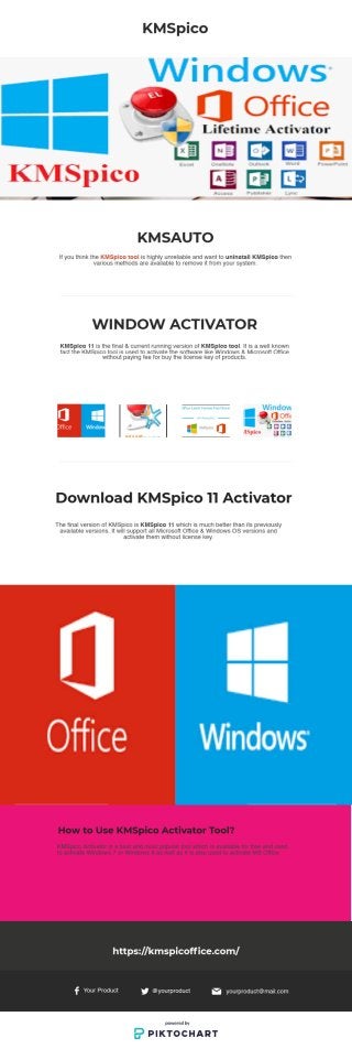 KMSpico 11 Official™ ® Activator Tool 2018 Windows& MS Office