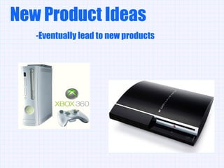 New Product Ideas -Eventually lead to new products 