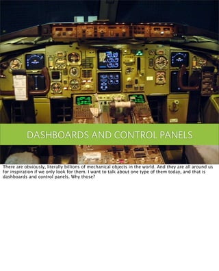 DASHBOARDS AND CONTROL PANELS
                                                     New Sources of Inspiration for Interact...