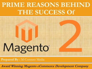 PRIME REASONS BEHIND
THE SUCCESS Of
 