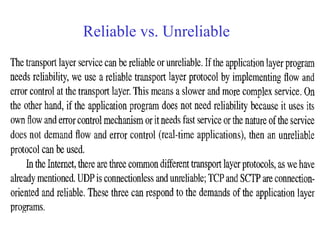 Reliable vs. Unreliable 
 