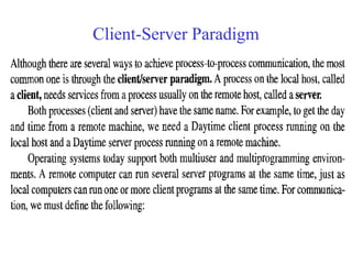 Client-Server Paradigm 
 