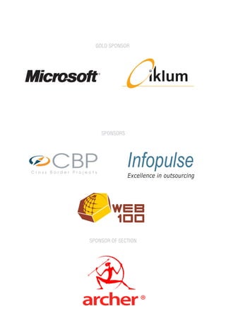 GOLD SPONSOR




    SPONSORS




          Cross Border Projects
                                         C
                                  Cross Bor




SPONSOR OF SECTION
 