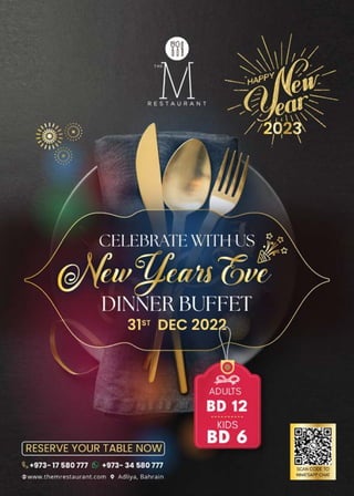 New Years Eve The M Restaurant