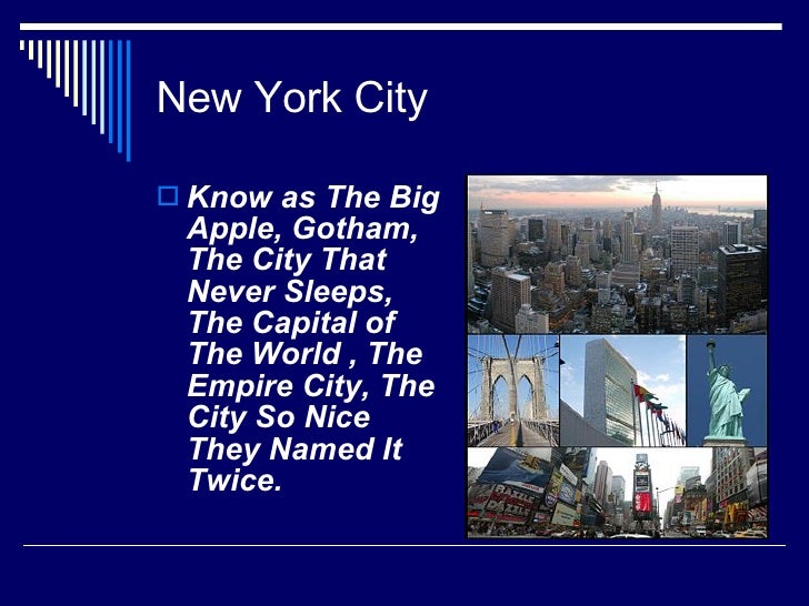 presentation de new york en anglais
