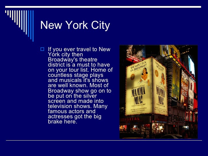 new york presentation in english