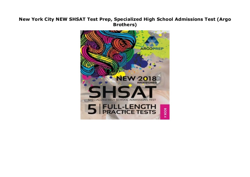 New York City NEW SHSAT Test Prep, Specialized High School Admissions