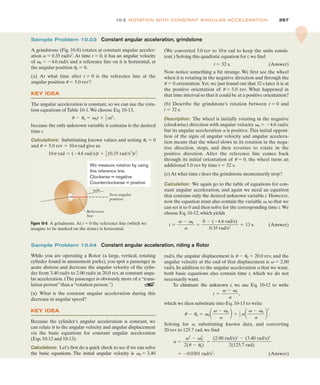 Rotational Variables Physics Fundamentals of Physics