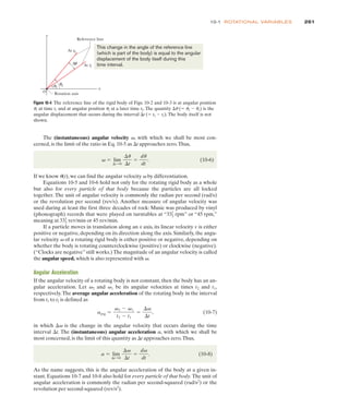 Rotational Variables Fundamentals of Physics