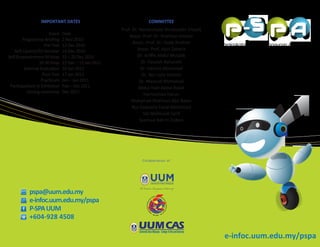 Collaboration of:
e-infoc.uum.edu.my/pspa
e-infoc.uum.edu.my/pspa
pspa@uum.edu.my
+604-928 4508
P-SPAUUM
UUMUniversitiUtaraMalaysia CollegeofArtsandSciences
 