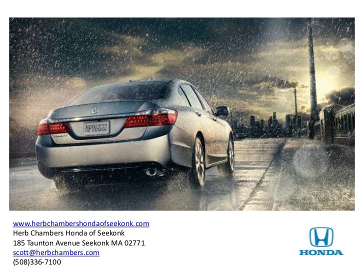 Herb Chambers Honda of Seekonk 2013 Honda Accord Arrives