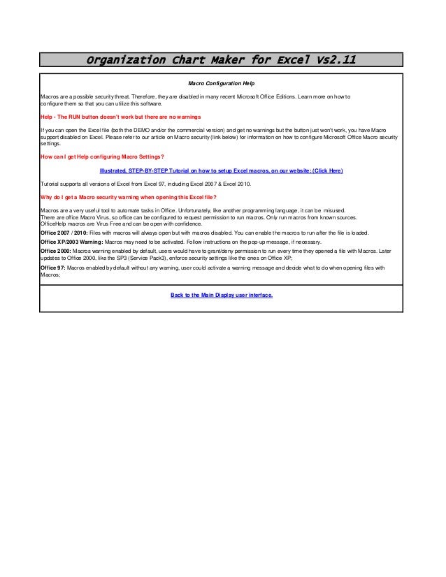 Organization Chart Maker For Microsoft Excel Organization Chart Maker For Microsoft Excel