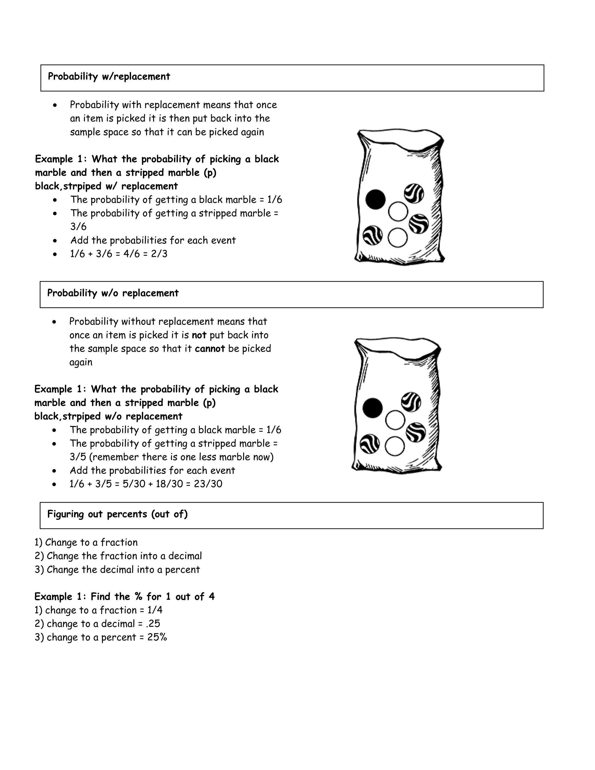 6th grade math notes | DOCX