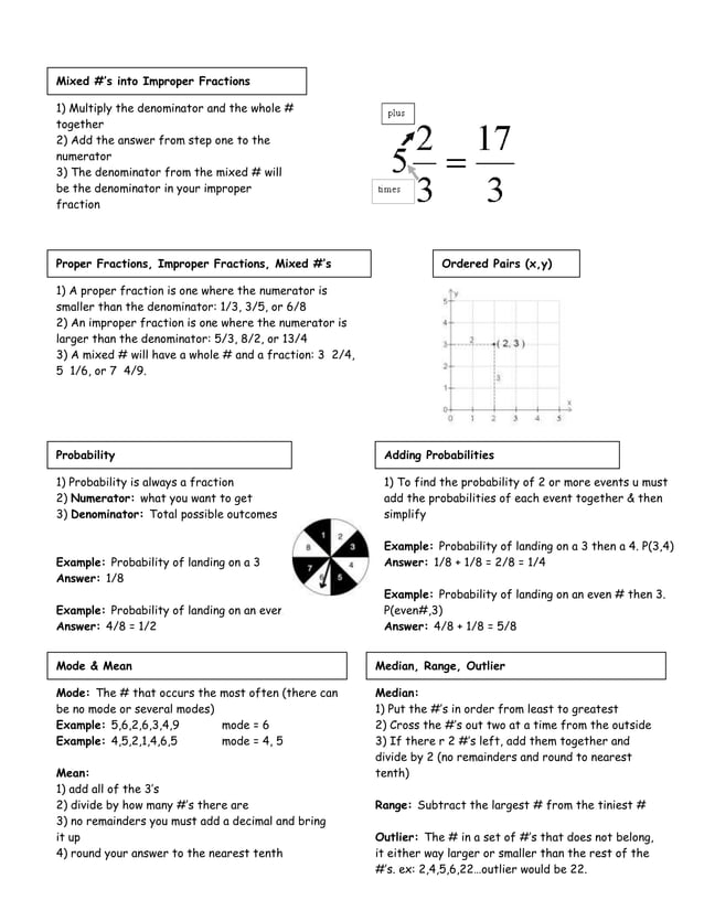 6th grade math notes | PDF