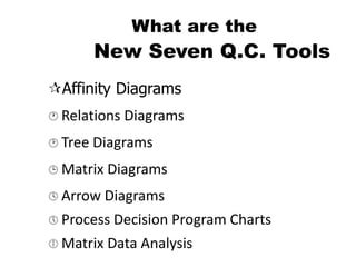 New 7 management tools | PPTX | Technology & Computing