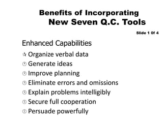 New 7 management tools | PPTX | Technology & Computing