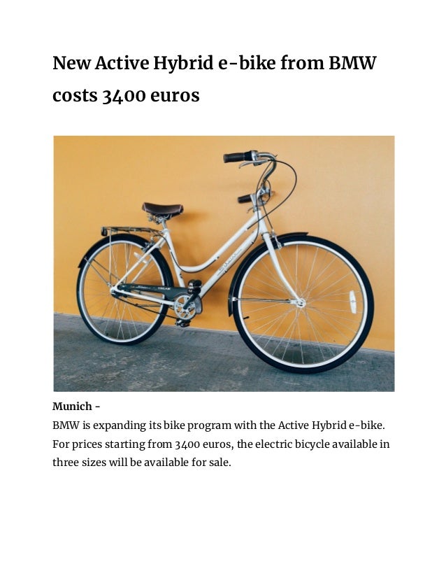 bmw e bike for sale
