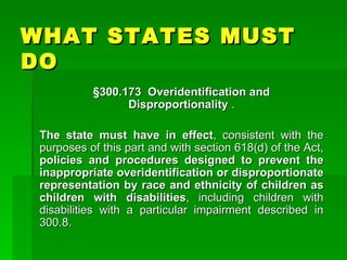 Overidentification New addressing disproportionality in alabama schools background 1 | PPT ...