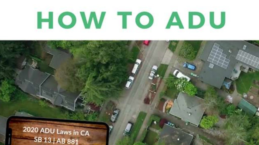 New ADU Laws in California 2020