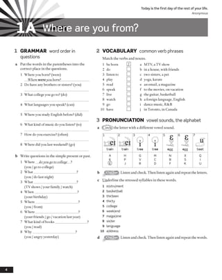 AMERICAN ENGLISH FILE 2 workbook | PDF