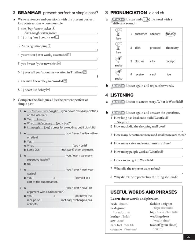 American english file 2 workbook