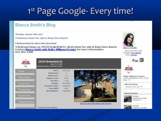 1st Page Google- Every time!

 