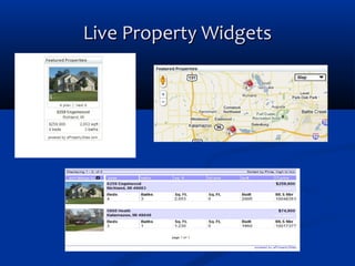 Live Property Widgets

 