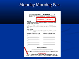 Monday Morning Fax

 