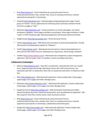 New and Emerging Technologies Listing