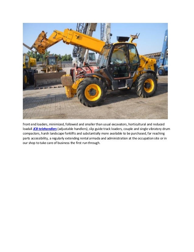 New and used jcb telehandlers and parts services at auto link international