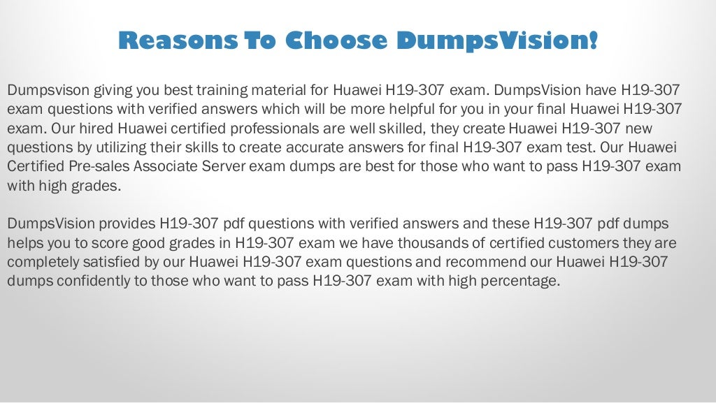 H19-401_V1.0 Dumps Deutsch