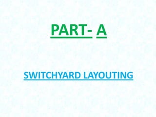 PART- A
SWITCHYARD LAYOUTING

 