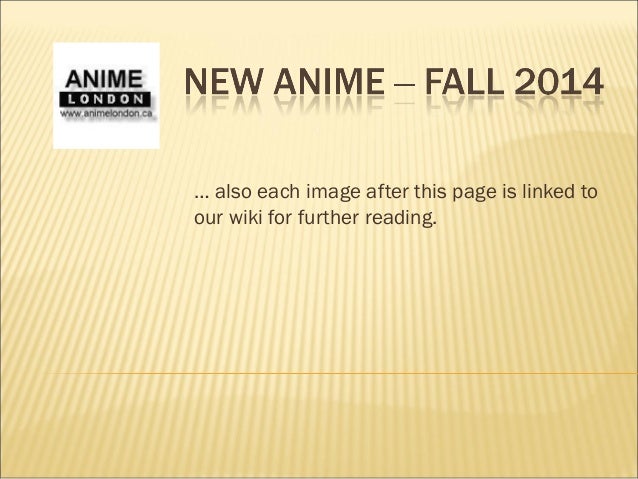Anime 2014 List Wiki
