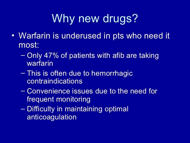 New anticoagulants New anticoagulants