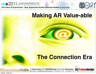 The Value of Experiential - New Augmented Reality Business Models                ©© GaryPHayes
                           ...