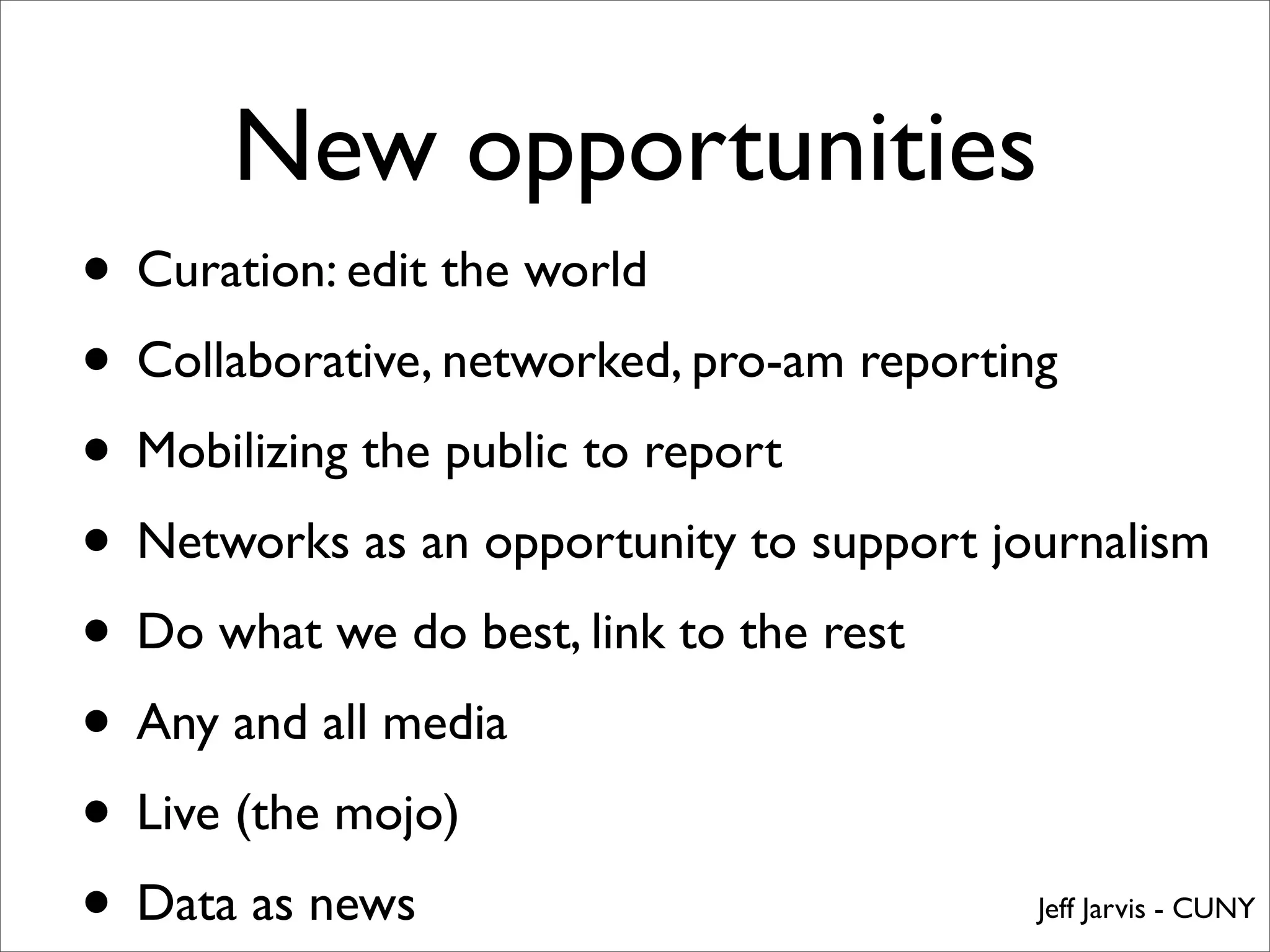 New architecture of media