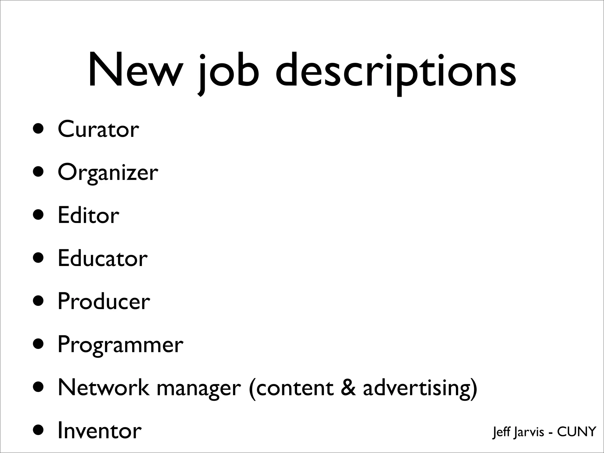 New architecture of media