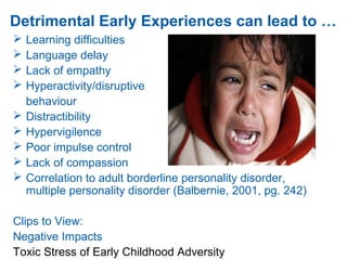 Negative Personal Experiences Examples Session 1 Presentation: Attachment, Emotional Well-being and the ...