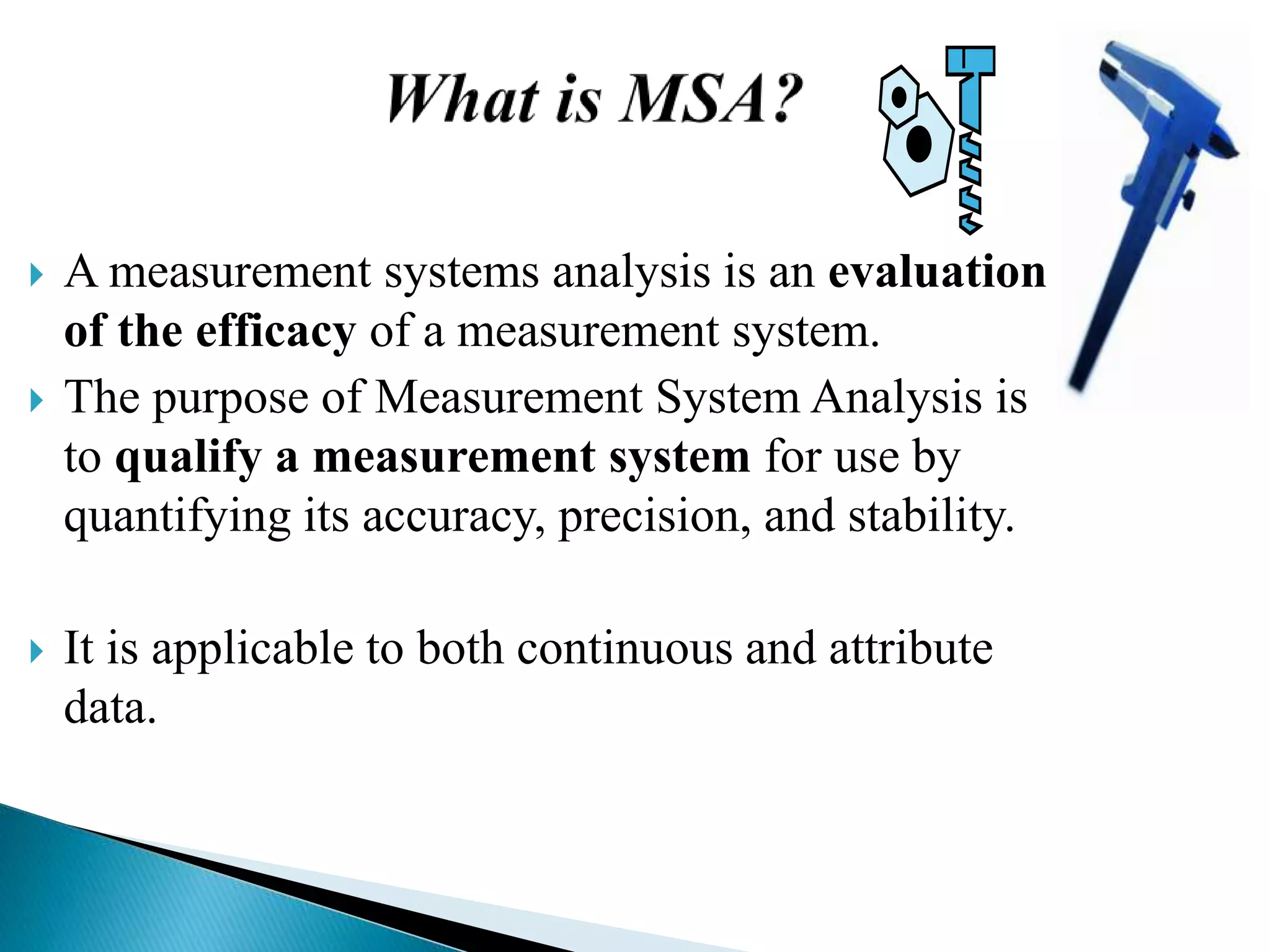 Attribute measurement analysis | PPTX