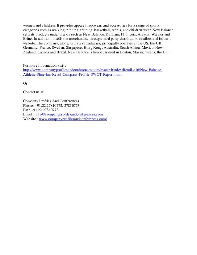 new balance company profile